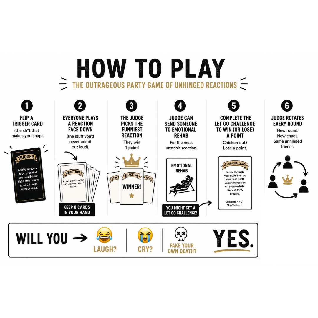 Let That Sh*t Go – The Party Game for Emotionally Unhinged Adults